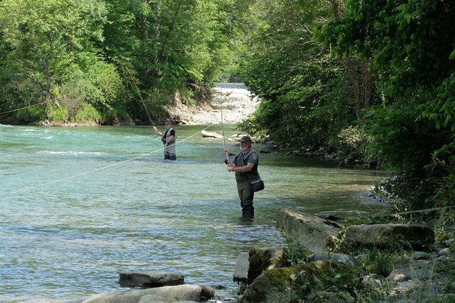 parcours peche navarrenx camping