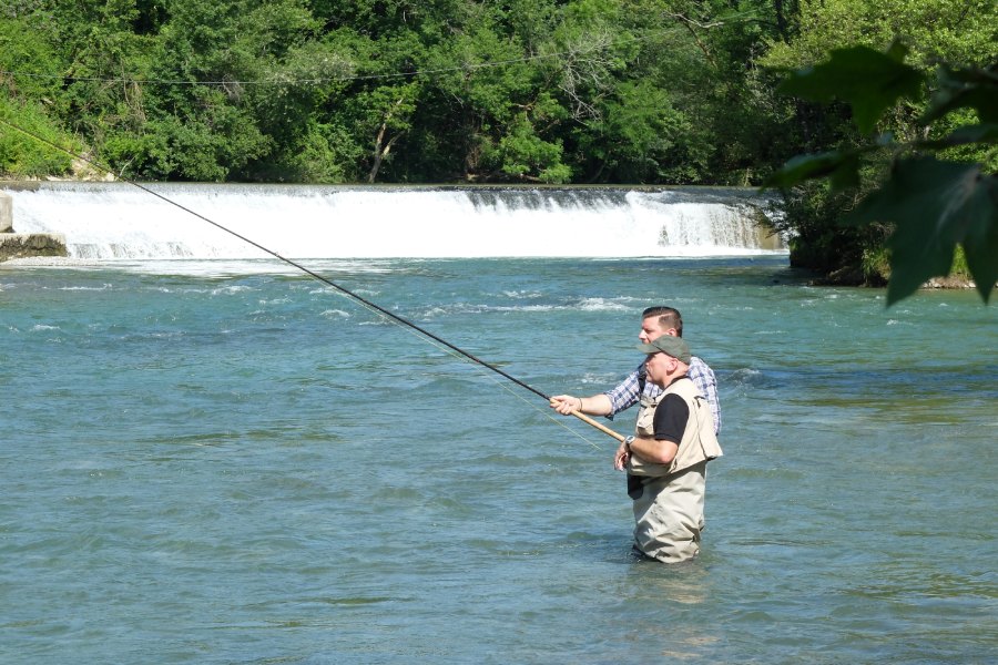 peche navarrenx saumon camping